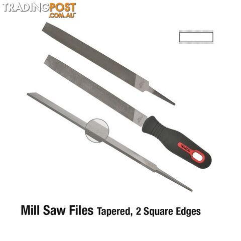 Toledo Tapered Mill Saw File Second Cut  - 300mm SKU - 120302CD