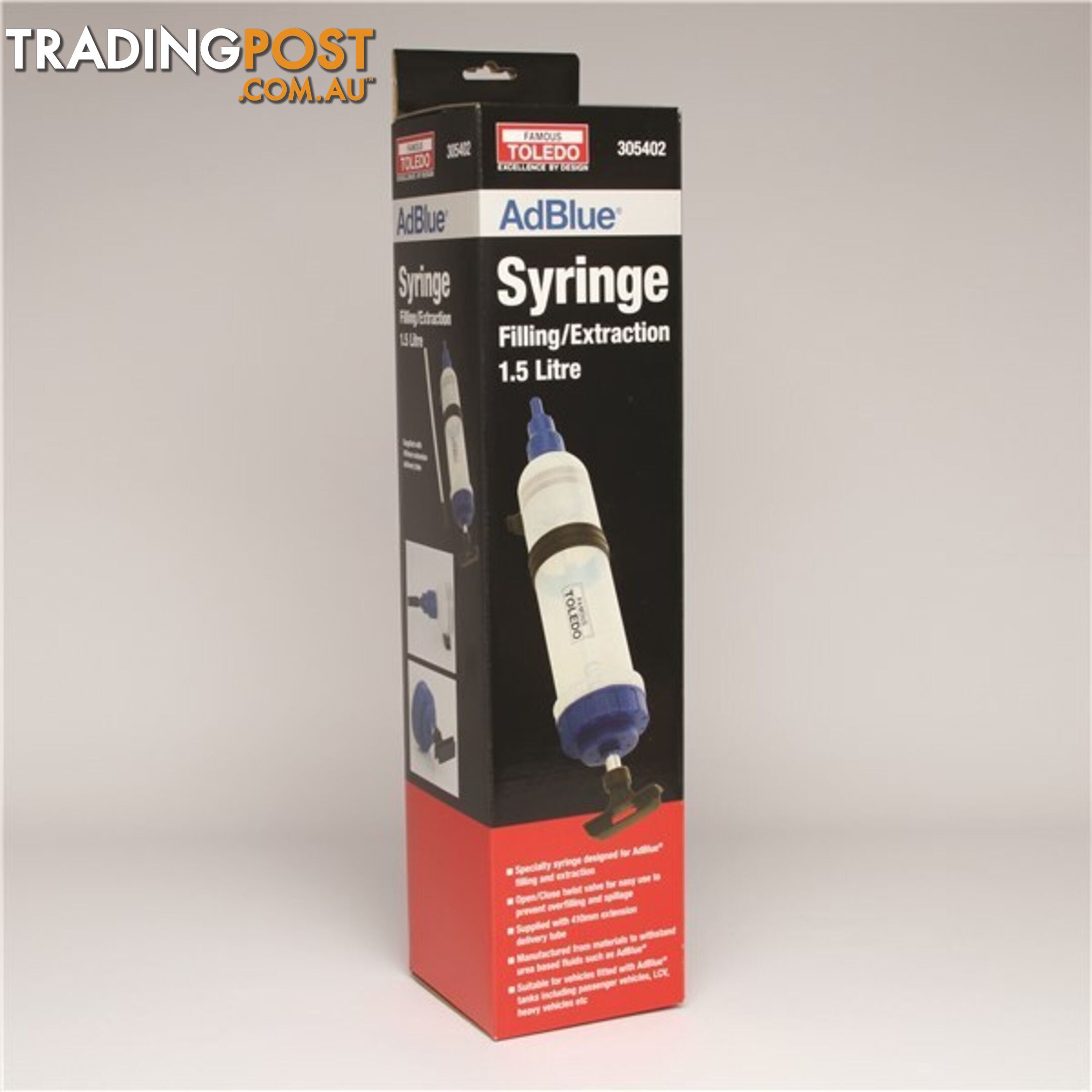 Toledo Filler/Extraction Syringe for AdBlue® 1.5L SKU - 305402