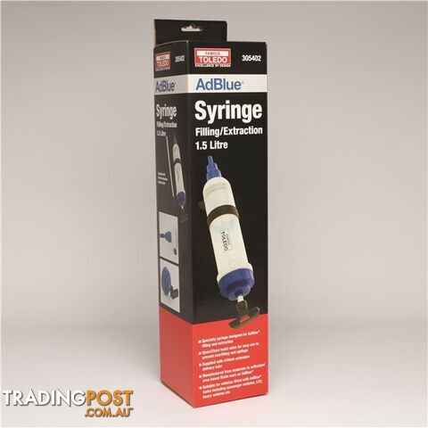 Toledo Filler/Extraction Syringe for AdBlue® 1.5L SKU - 305402