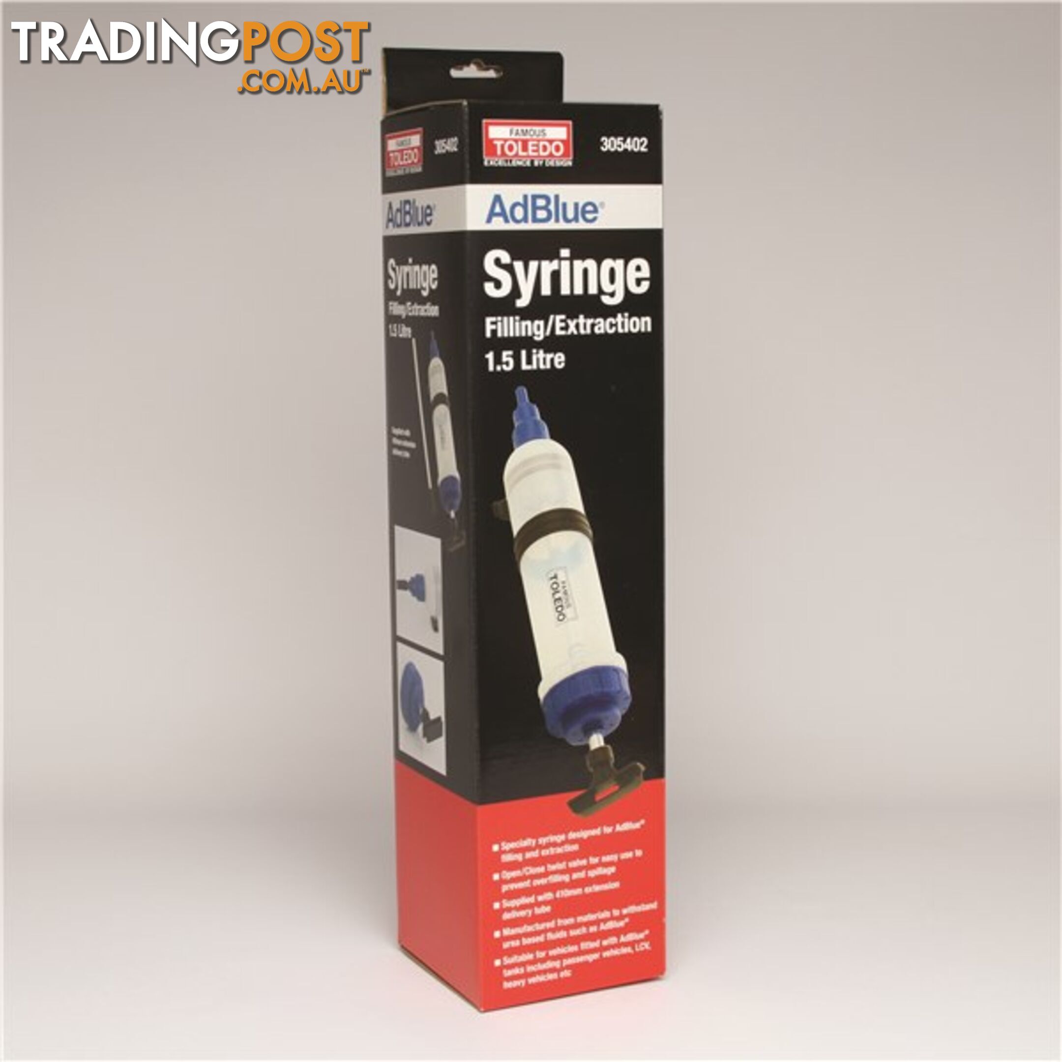 Toledo Filler/Extraction Syringe for AdBlue® 1.5L SKU - 305402