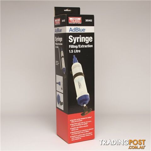 Toledo Filler/Extraction Syringe for AdBlue® 1.5L SKU - 305402