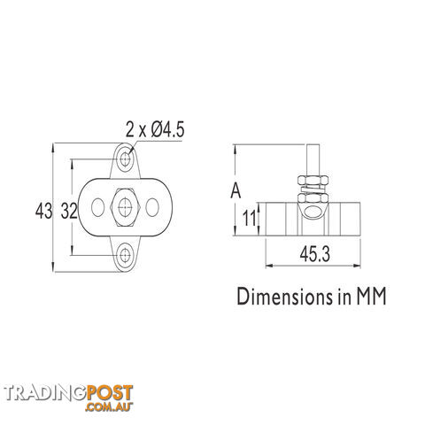 Prolec Single Stud Type Junction Block  M6, M8, M10