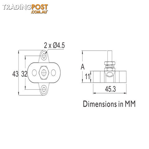 Prolec Single Stud Type Junction Block  M6, M8, M10