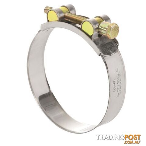 Tridon T-Bolt Hose Clamp 71mm â 76mm Part Stainless Solid Band 10pk SKU -...
