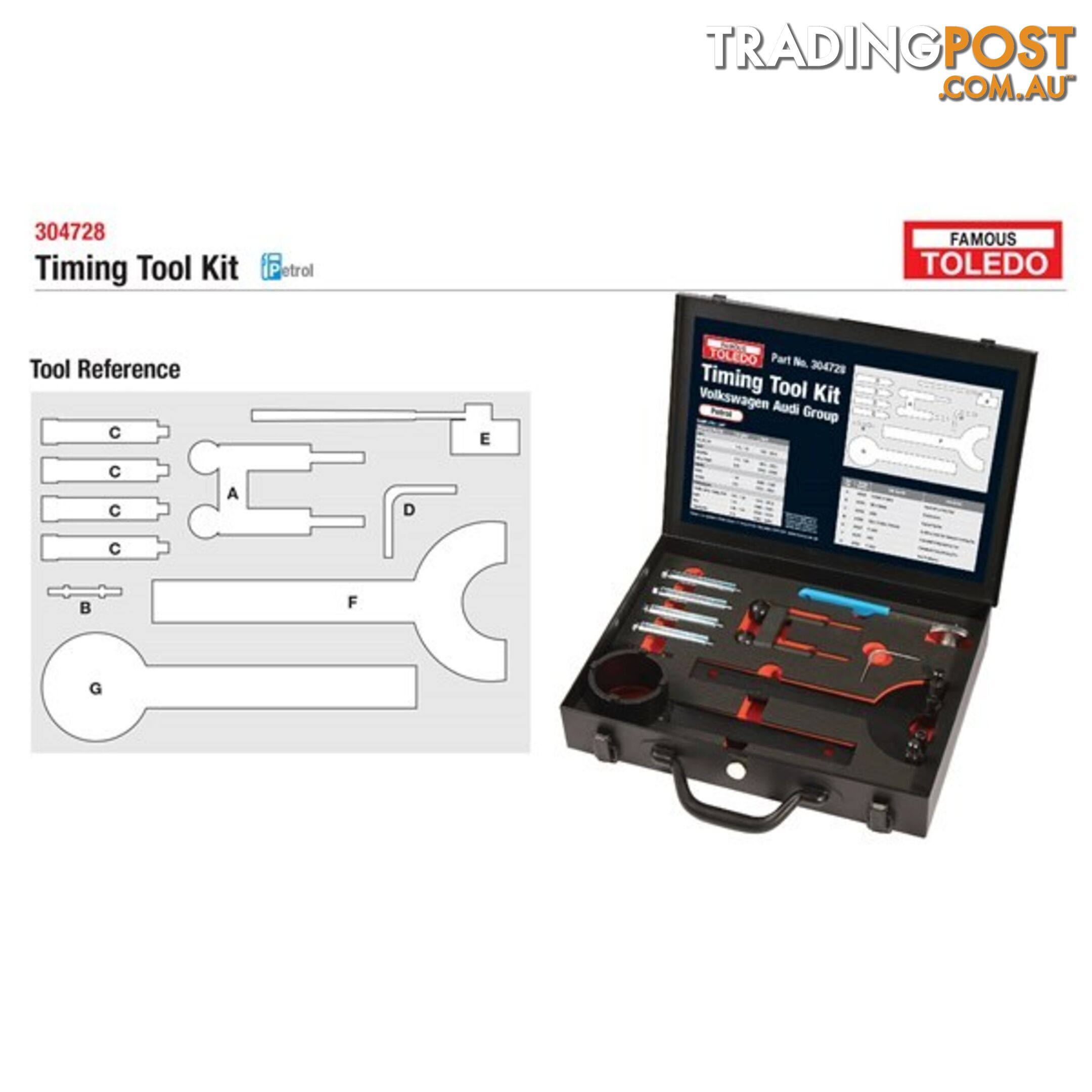 Toledo Timing Tool Kit  - Audi   Volkswagen SKU - 304728