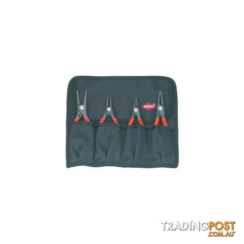 Knipex Precision Circlip Pliers Set 4pc Tool Roll  - Straight Tips SKU - 001957