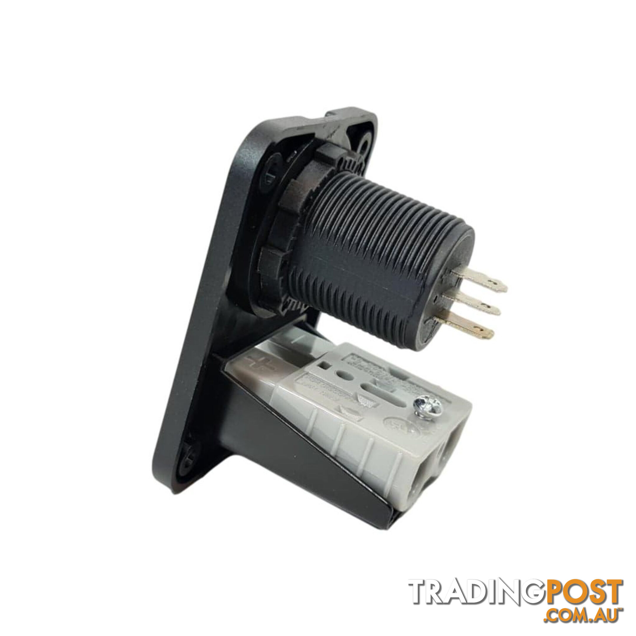Panel Mount Assembly with 50 amp Anderson Plug and Dual Volt Meter SKU - AR0250aDualVolt