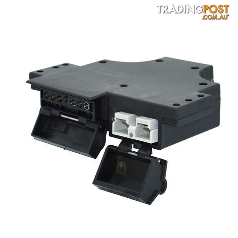 Trailer Vision 7 Pin Flat Trailer Plug and 50a Anderson Connector Housing SKU -...