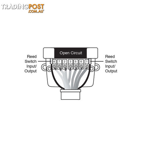 Narva 12 Pin Flat Trailer Socket Rating 15A @12V w/ Open Switch SKU - 82074BL