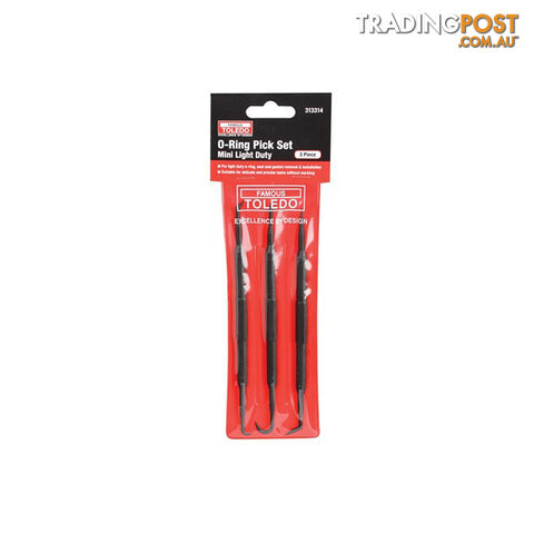 Toledo Mini Light Duty O-Ring Pick Set  - 3pc SKU - 313314