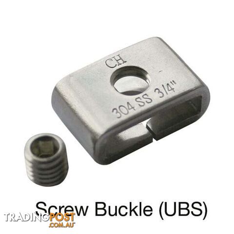 Tridon Screw Buckle to suit 19.0mm (3/4 ") x 0.75mm 100 Pieces SKU - UBS012100