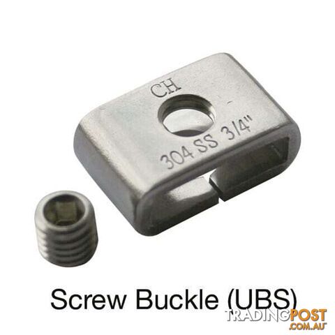Tridon Screw Buckle to suit 19.0mm (3/4 ") x 0.75mm 100 Pieces SKU - UBS012100