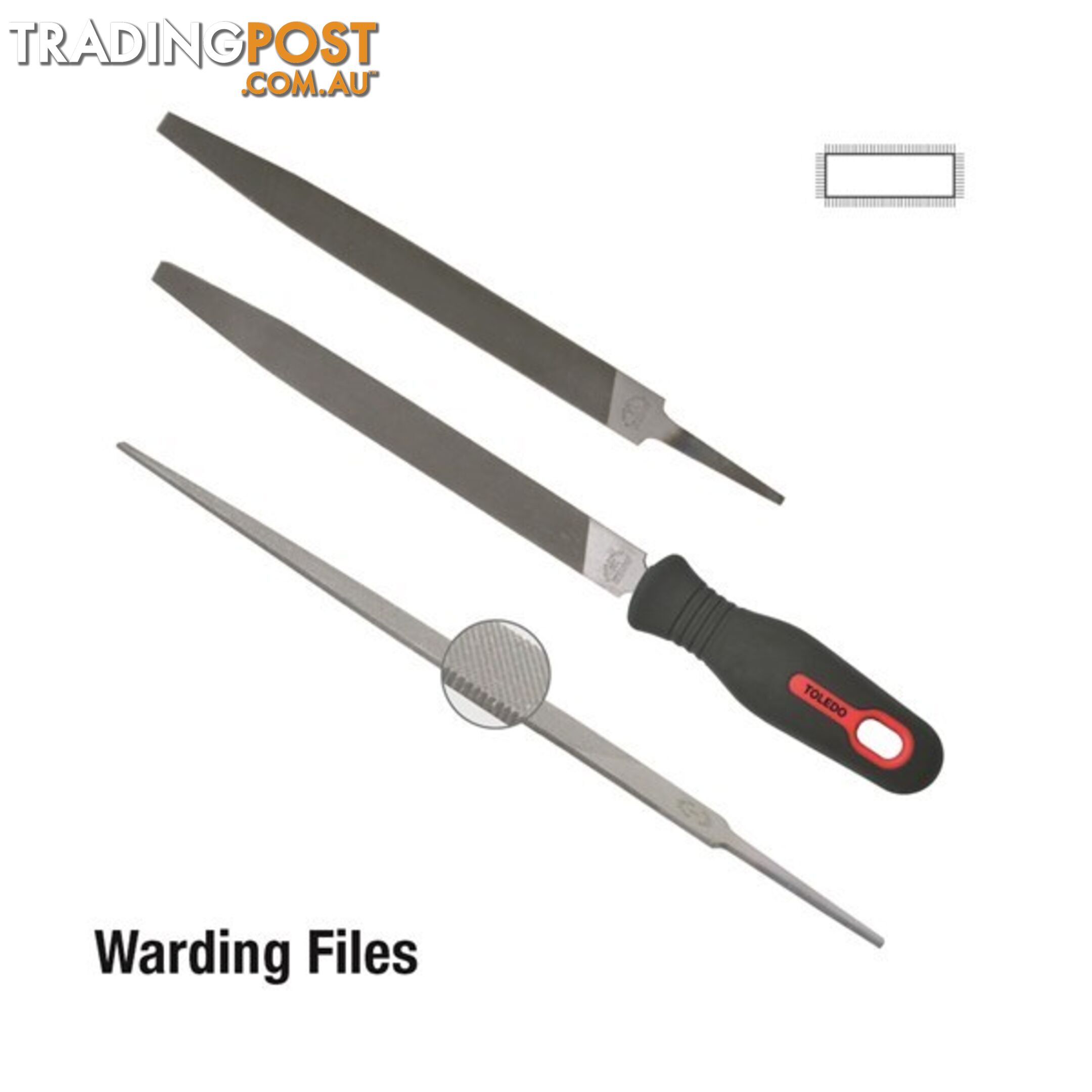 Toledo Warding File Smooth  - 200mm SKU - 08WF03CD