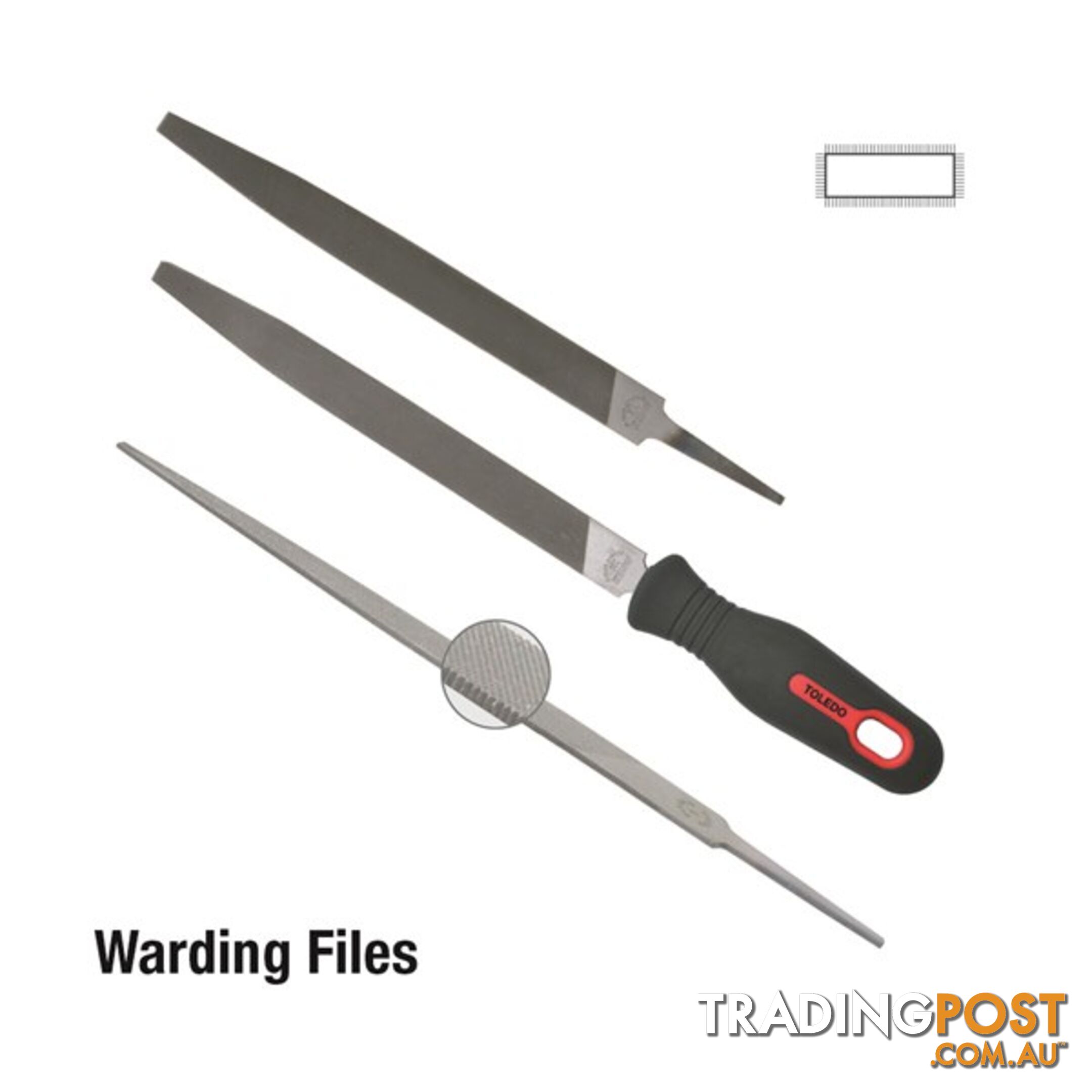 Toledo Warding File Smooth  - 200mm SKU - 08WF03CD