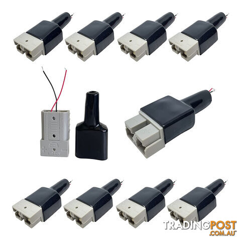 50a Anderson Style Connector and Boot No Crimp / Solder 10pc Pack SKU - TV-50APCGx10