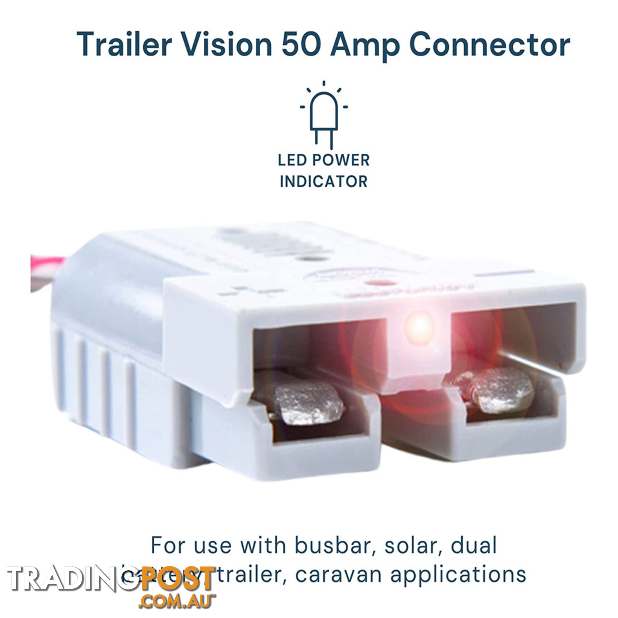 50a Anderson Style Connector and Boot No Crimp / Solder 10pc Pack SKU - TV-50APCGx10