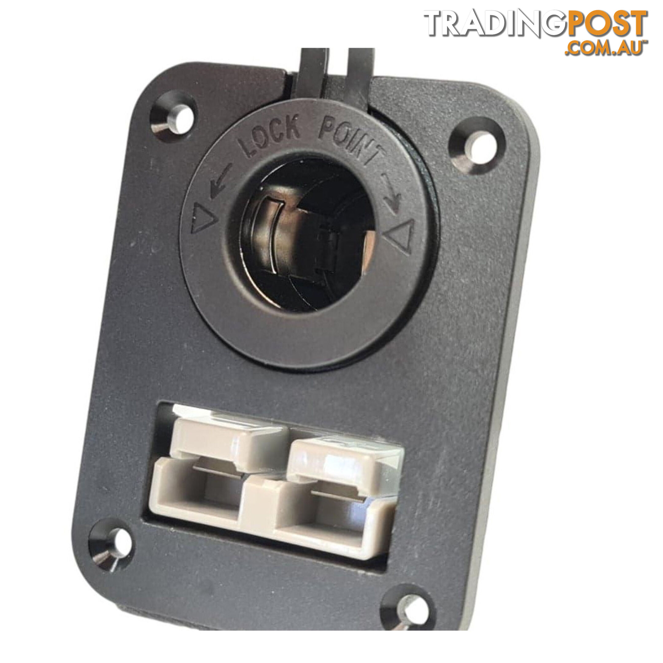 Panel Mount Assembly with 50 amp Anderson Plug and Cig Socket SKU - AR0250aCig