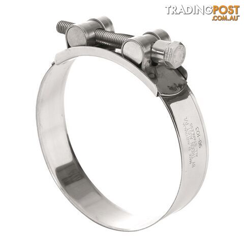 Tridon T-Bolt Hose Clamp 71mm â 76mm All Stainless Solid Band 10pk SKU - TTBS71-76P