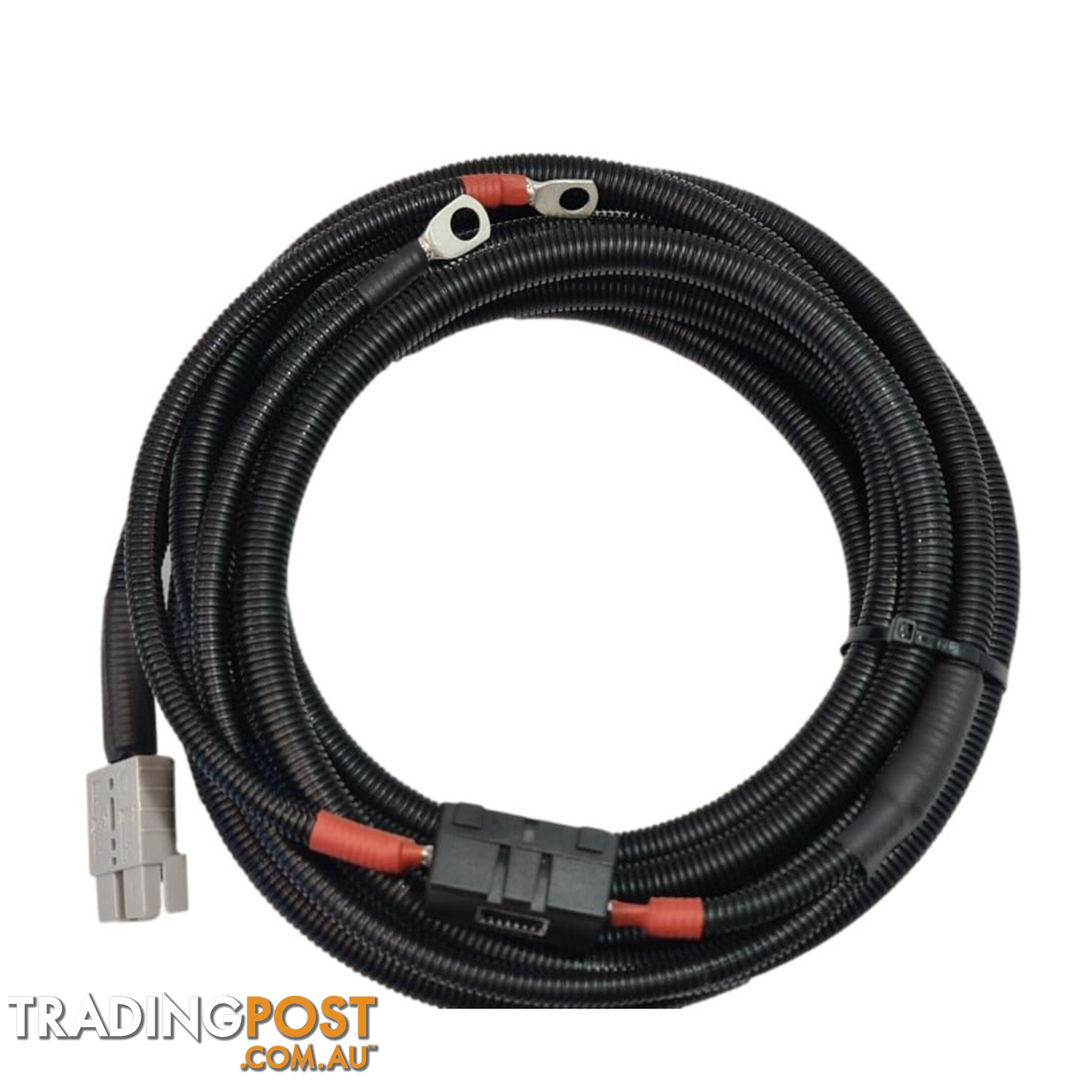 12/24v Lead 4 B S x 7m 50a Anderson, Midi Fuse and Holder Cable Lugs, Split Tube SKU - DC-13313