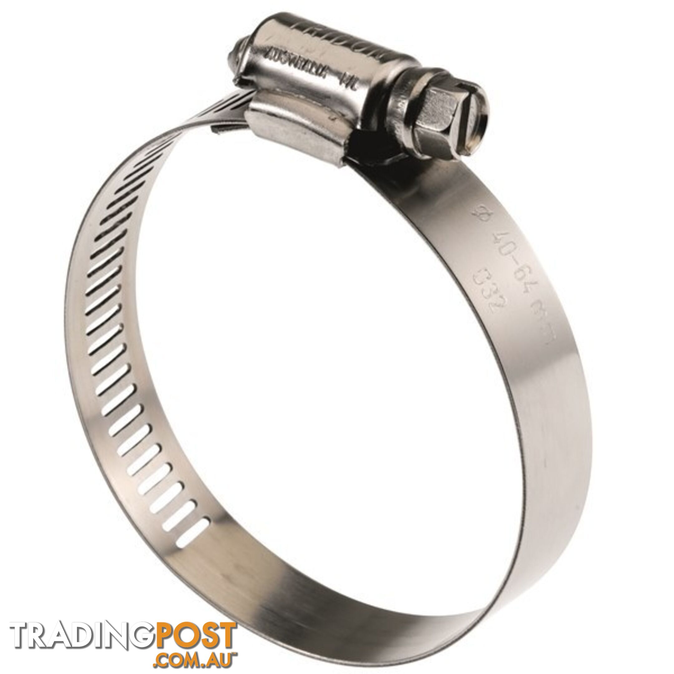 Tridon Full S. Steel Hose Clamps 46mm â 70mm Perforated Band 10pk SKU - HAS036P