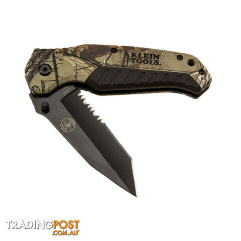 Klein Pocket Knife REALTREE XTRAâ¢ Camo 3 1/2 " Tanto Blade SKU - 44222