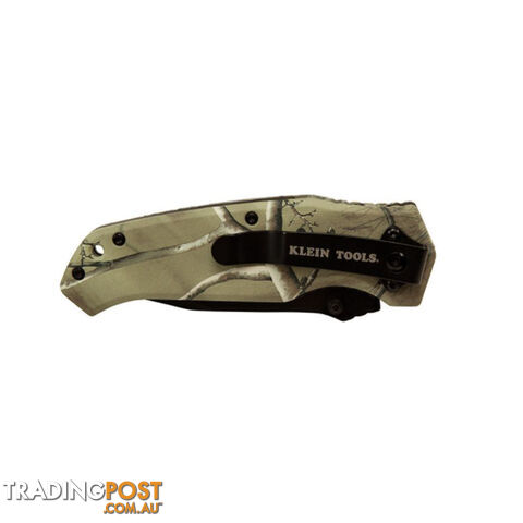 Klein Pocket Knife REALTREE XTRAâ¢ Camo 3 1/2 " Tanto Blade SKU - 44222