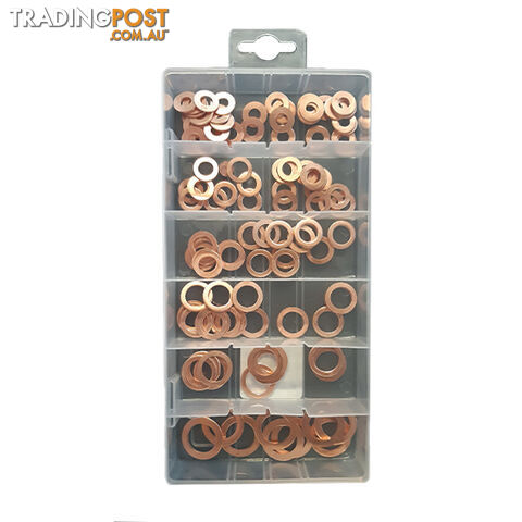 Copper Washers 6mm-16mm ID 110 Pack M6-M16 SKU - RG2814