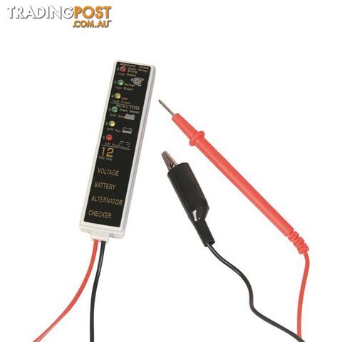 Toledo Battery   Alternator Voltage Tester 12 volt LED Display SKU - 302147