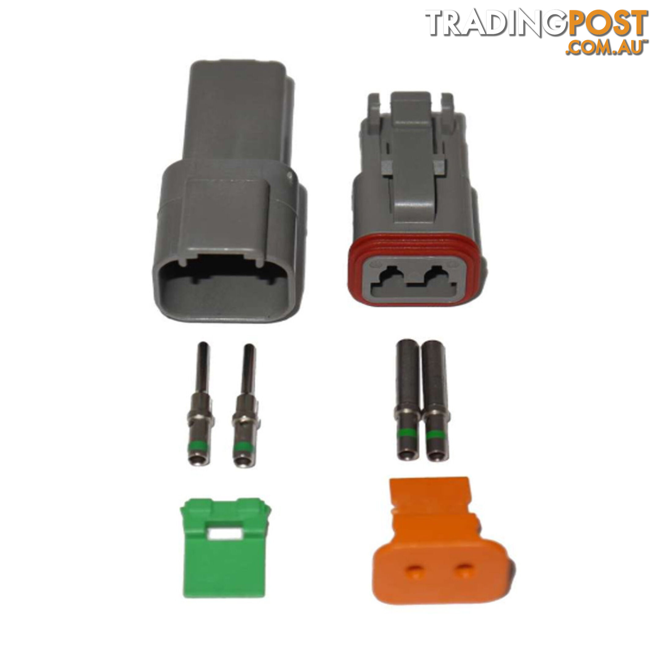 Deutsch DT 2-Way 2 Pin Electrical Connector Waterproof Plug Kit SKU - BB-Deutsch2Pin