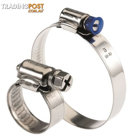 Tridon Hose Clamp 205 -230mm Regular Solid Band Collared  Full S. Steel 10pk SKU - SMPC10