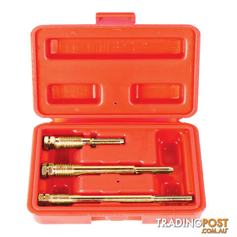 PK Tools Glow Plug Reamer 3pc Set M10, M12 (Short) M12 (Long) SKU - PT41180