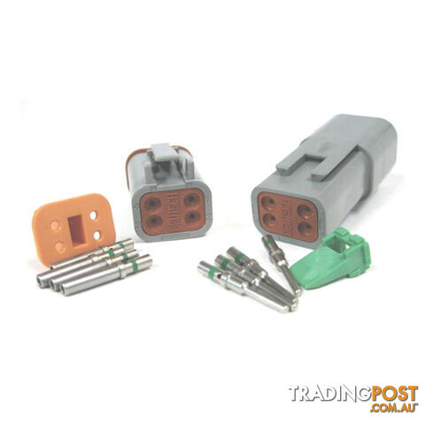 Deutsch DT 4-Way 4 Pin Electrical Connector Waterproof Plug Kit SKU - BB-Deutsch4Pin