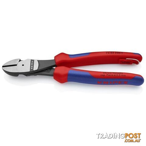 Knipex 200mm Diagonal Cutter  - High Leverage Tethered SKU - 7402200T