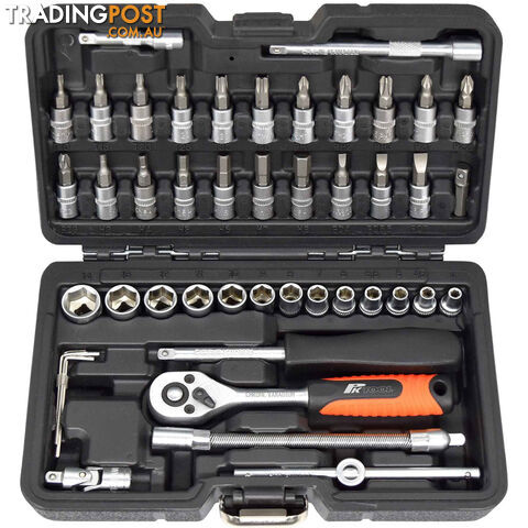 PK Tools 1/4 "dr Socket, Ratchet and Bits 46pc Set SKU - A03A00