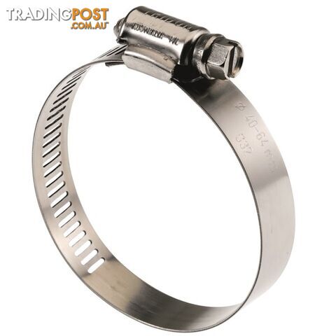Tridon Full S. Steel Hose Clamps 65mm â 89mm Perforated Band 10pk SKU - HAS048P