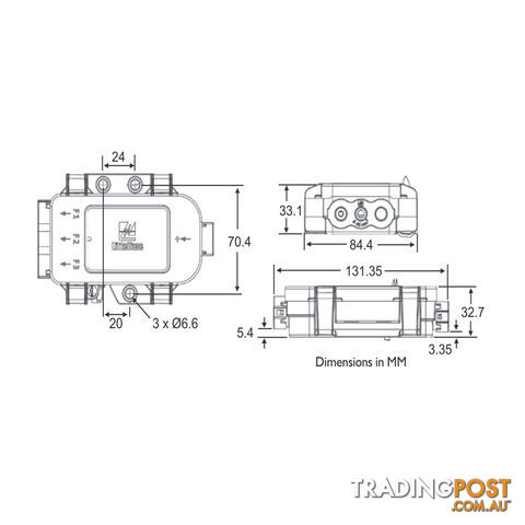 Midi Fuse MDB Power Distribution Module Up to 3 Fuses SKU - 4980933