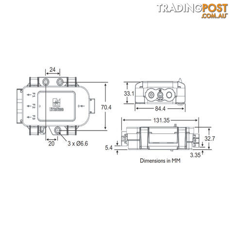 Midi Fuse MDB Power Distribution Module Up to 3 Fuses SKU - 4980933