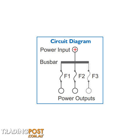 Midi Fuse MDB Power Distribution Module Up to 3 Fuses SKU - 4980933
