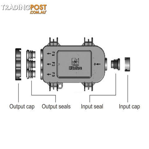 Midi Fuse MDB Power Distribution Module Up to 3 Fuses SKU - 4980933