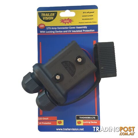 Trailer Vision 175 amp Anderson Plug Cover Assembly with LED Power Indicator SKU - TVN349380-175