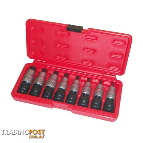 Toledo Universal Joint Torx 1/2 "dr Socket Set T30  - T80 8pc SKU - 301849
