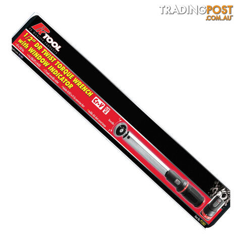 Twist Torque Wrench  40  - 200Nm 1/2 "dr 490mm Long with Window Indicator   Case SKU - PT52807