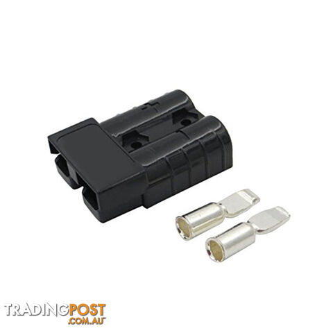50 amp Anderson Plug Black (Single) inc Terminals SKU - 10044