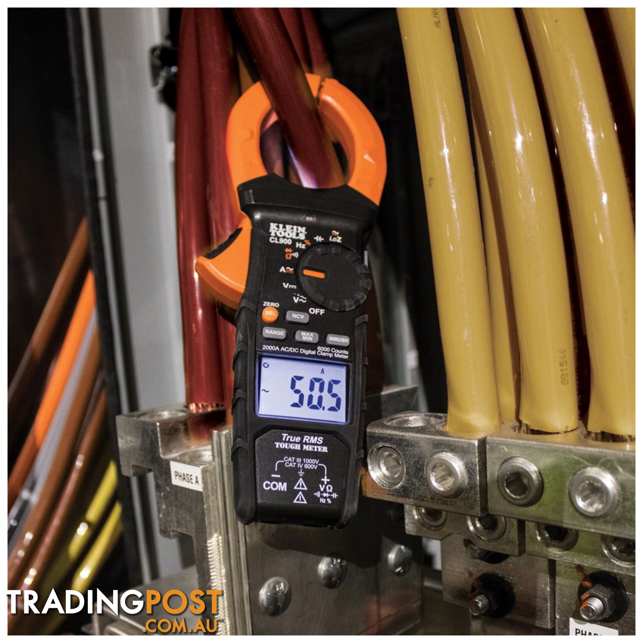 Klein Digital Clamp Meter AC Auto Range TRMS Low Impedance 2000 amp SKU - CL900