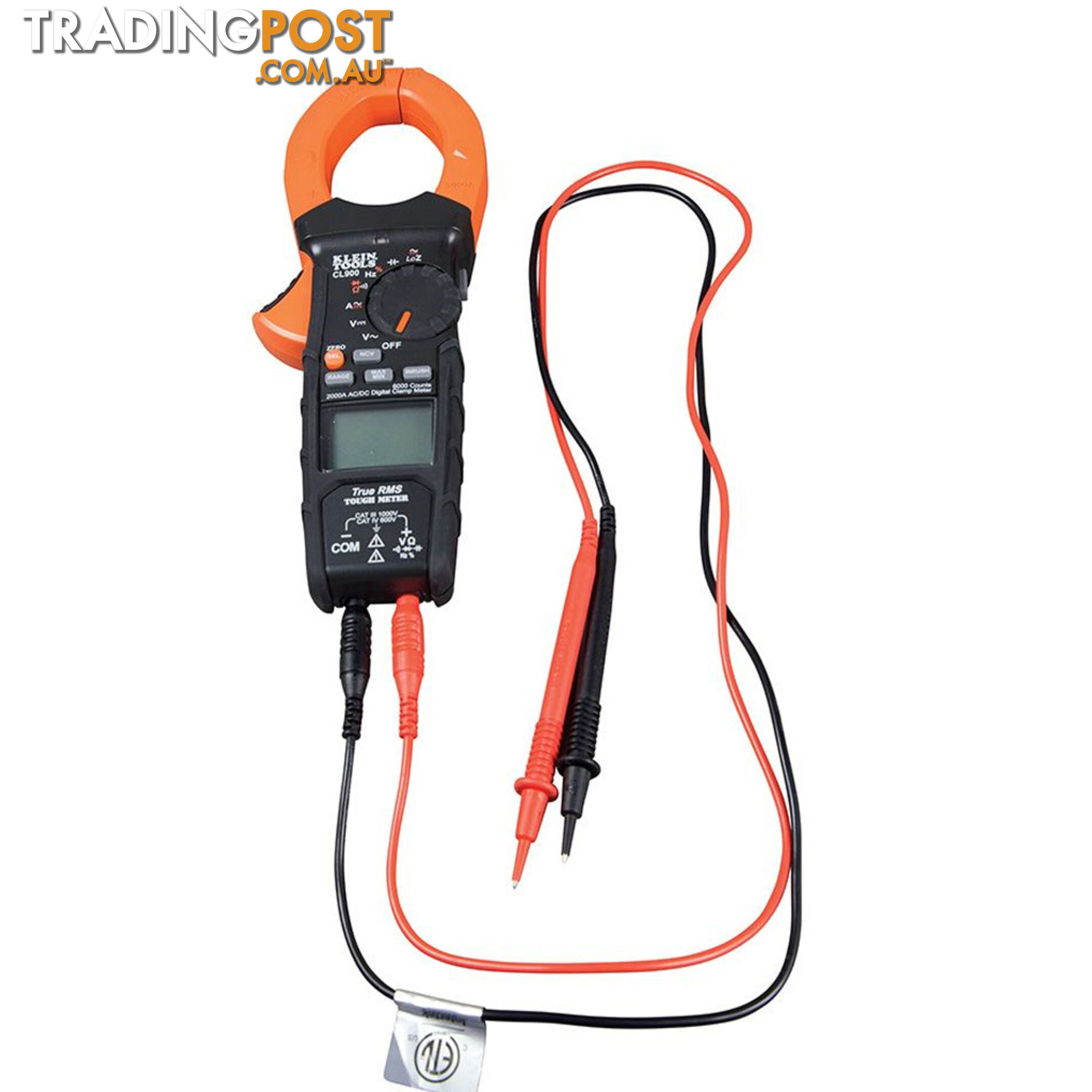 Klein Digital Clamp Meter AC Auto Range TRMS Low Impedance 2000 amp SKU - CL900