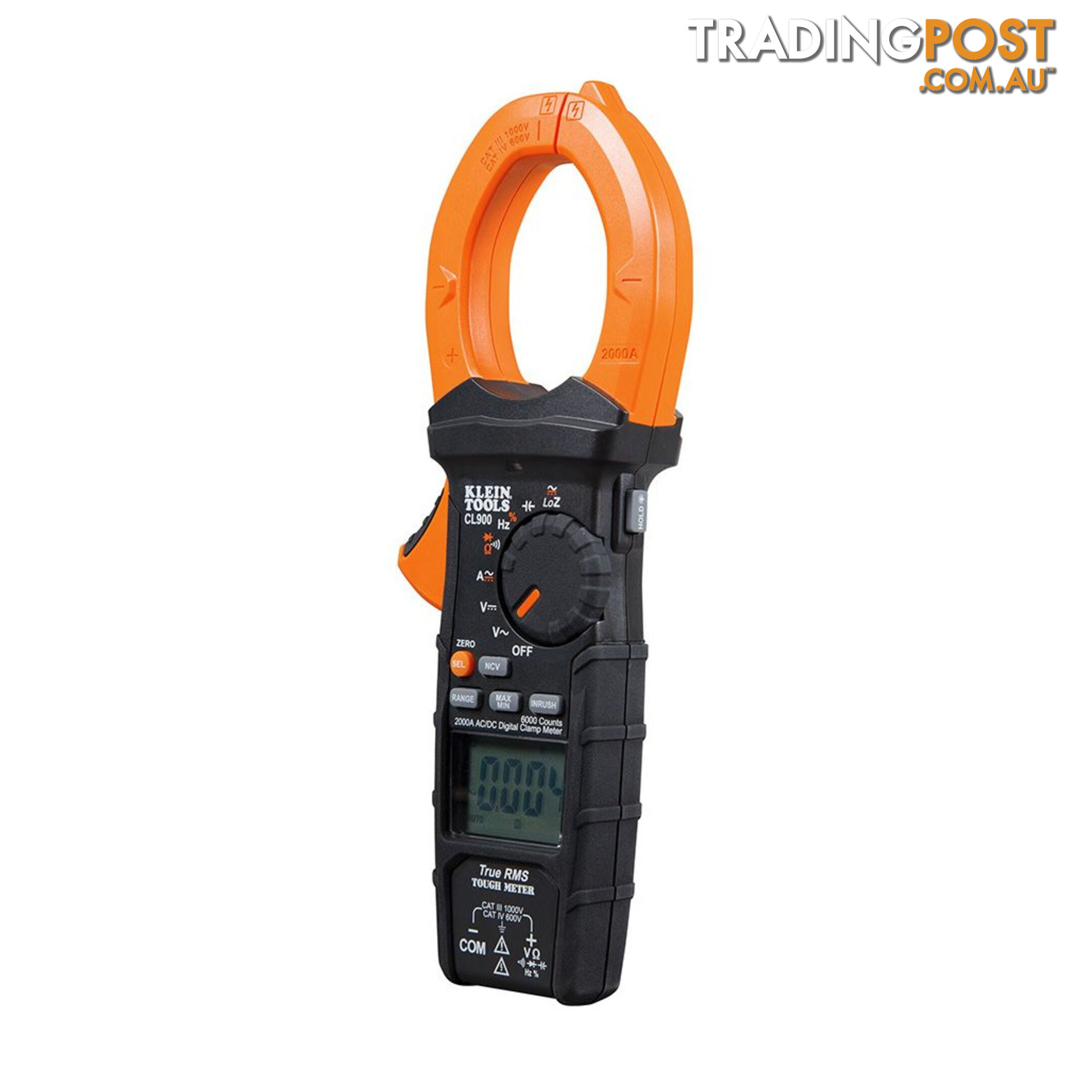 Klein Digital Clamp Meter AC Auto Range TRMS Low Impedance 2000 amp SKU - CL900