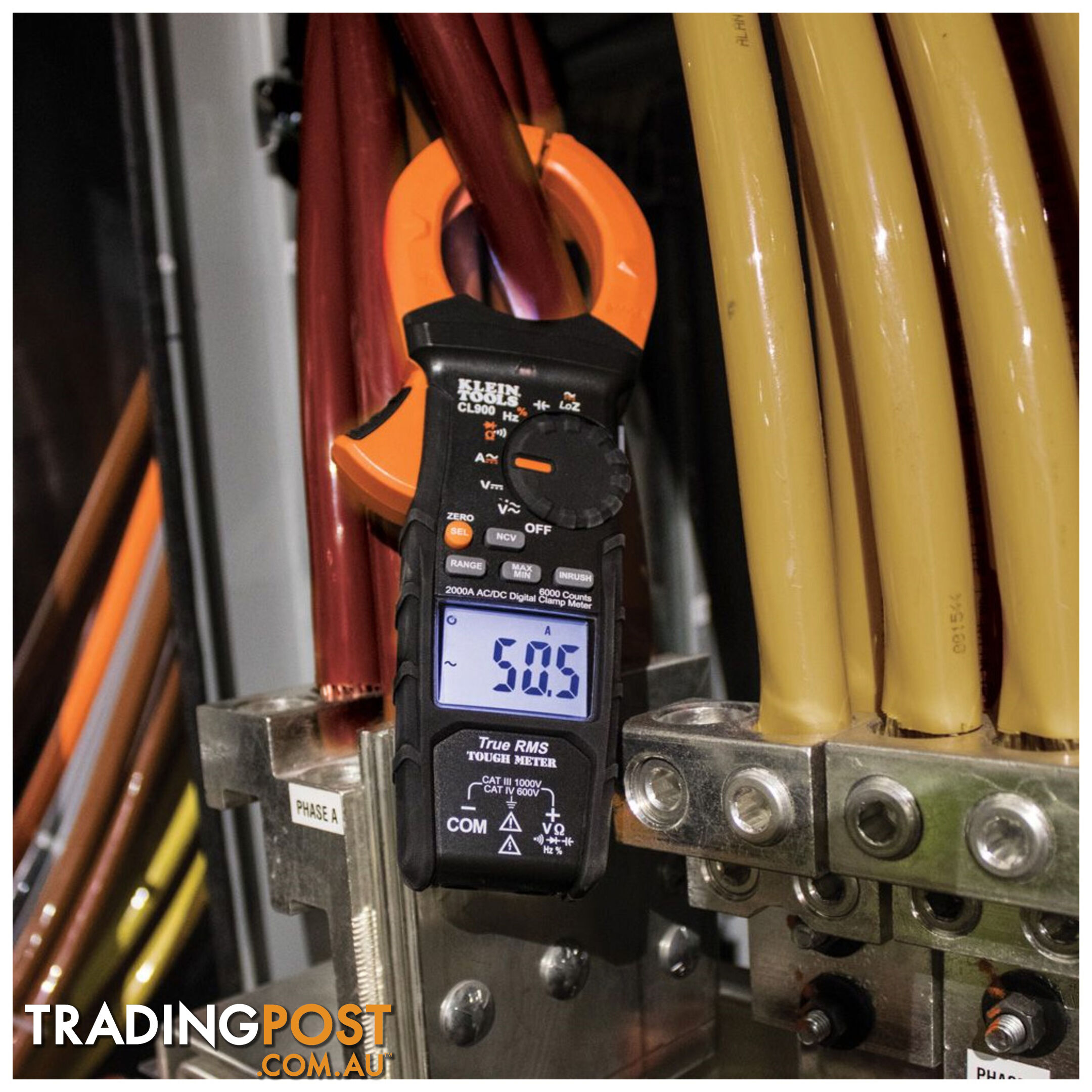 Klein Digital Clamp Meter AC Auto Range TRMS Low Impedance 2000 amp SKU - CL900