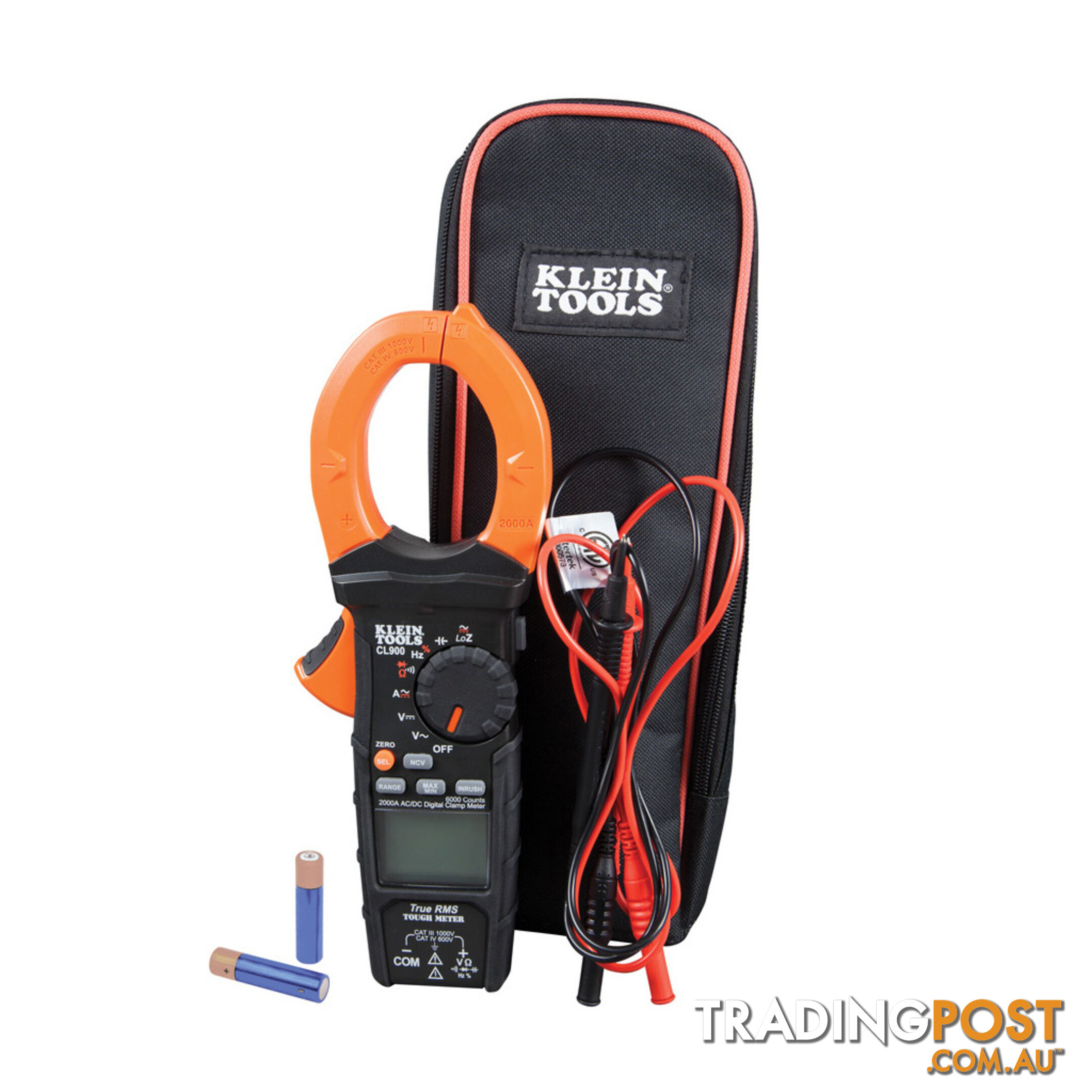 Klein Digital Clamp Meter AC Auto Range TRMS Low Impedance 2000 amp SKU - CL900