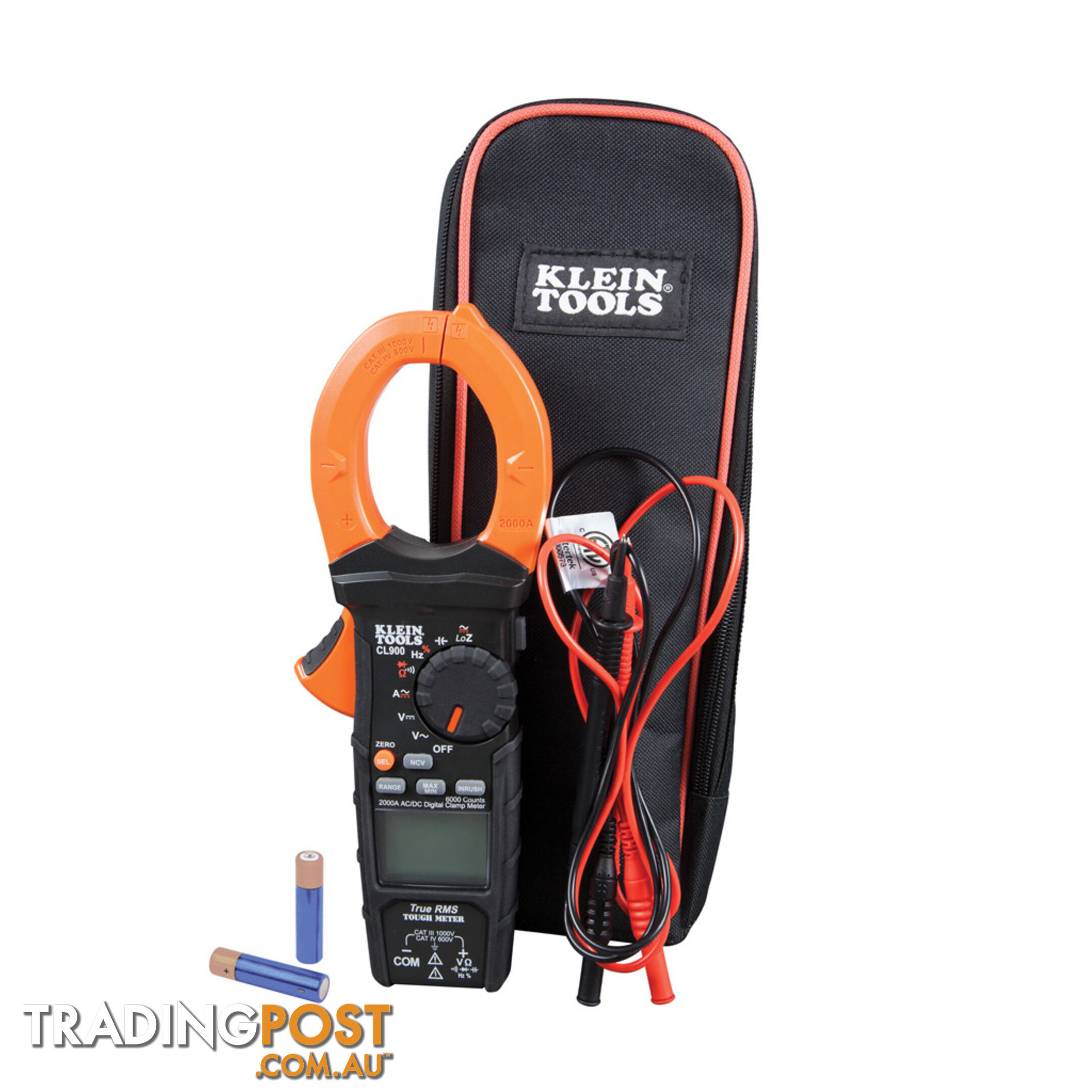 Klein Digital Clamp Meter AC Auto Range TRMS Low Impedance 2000 amp SKU - CL900