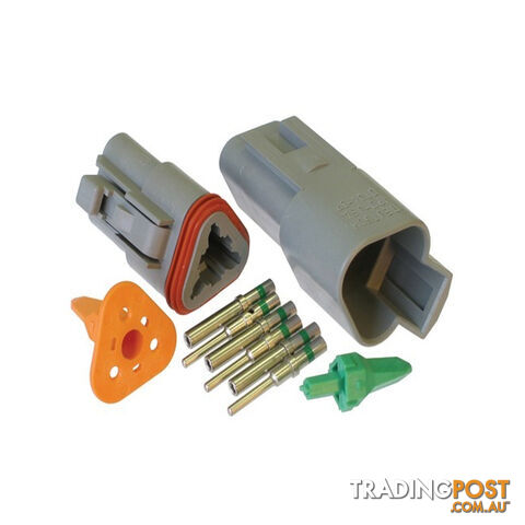 Deutsch DT 3-Way 3 Pin Electrical Connector Waterproof Plug Kit SKU - BB-Deutsch3Pin